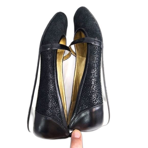 Poetic License Black Glitter Flats - Picture 5 of 8